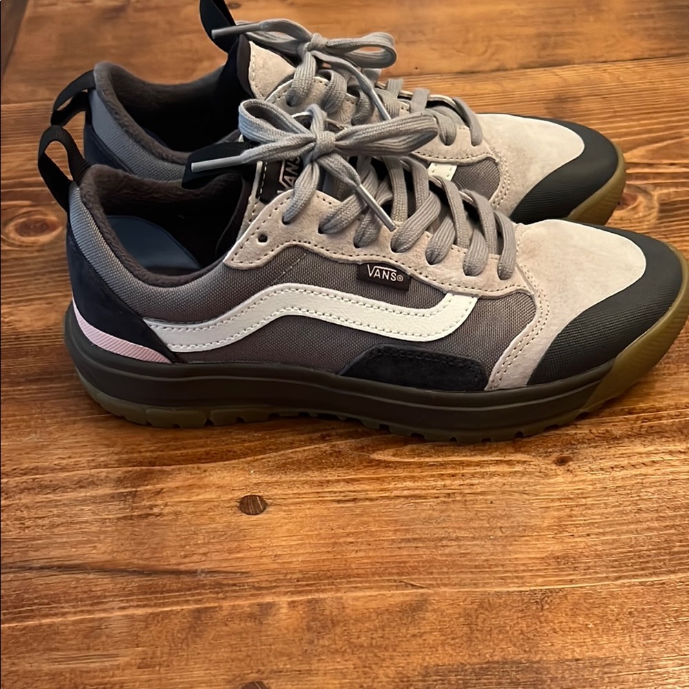 Vans Gray and Brown Sneakers